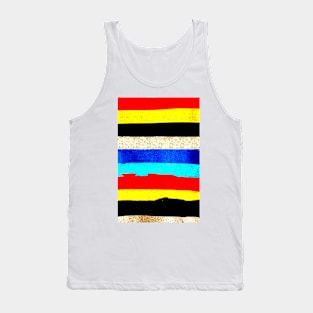 Colourful Horizontal Stripes Tank Top